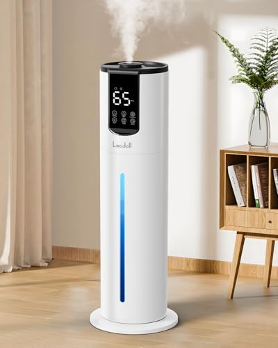 Lacidoll 8L Humidifiers for bedroom, Humidifiers large room up to 500 sq ft, Easy to Clean Humidifier with Fully Washable Parts, Ultrasonic Cool Mist Humidifier for Home Plants Baby Nursery Office