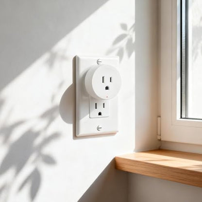 NineLeaf Remote Control Outlet Plug Kit, 6 Plug-in Light Switches with 1 Wall Remote, 15A/1500W, 500ft RF Range, No Wiring, Wireless Light Switch for Household Appliances(6 Outlets + 1 Remote)