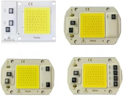 20 Pack LED COB 10W 20W 30W 50W Chip Lamp Beads AC 220V IP65 Bulb Smart IC No Driver Required DIY Flood Light Spotlight (Color : White, Size : 30-35W 220V)