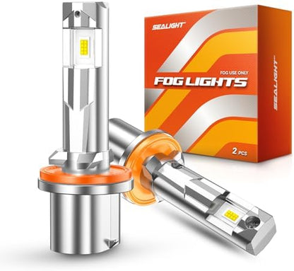 SEALIGHT 880 LED Fog Light Bulbs, 885 893 899, 6500K White, 17000LM