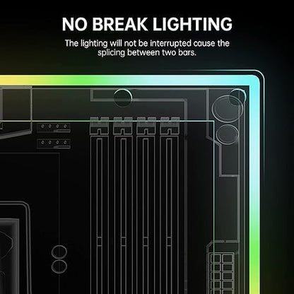 AsiaHorse ARGB Light Strip for Motherboard, 24 Independent Addressable RGB, 5V 3-pin Aura Sync, Lightsaber-X Led PC Parts Kit Compatible with Micro-ATX