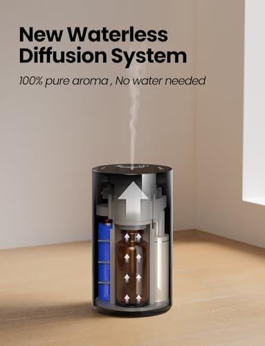 Waterless Essential Oil Diffuser Starter Kit with 4x10mL Hotel Scent Oils