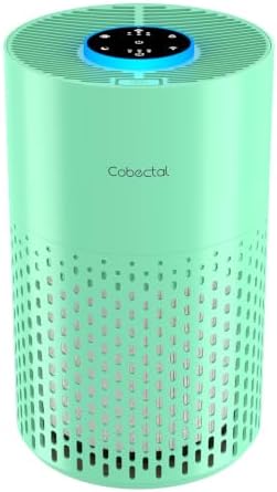 Cobectal Air Purifiers for Home Bedroom with 3-in-1 Filter, Green