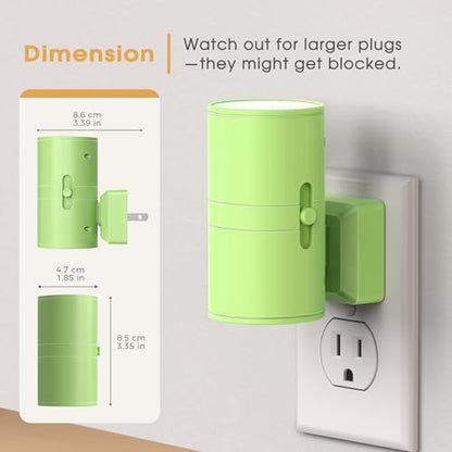 Briignite Night Lights Plug into Wall, Modern LED Night Light Plug in