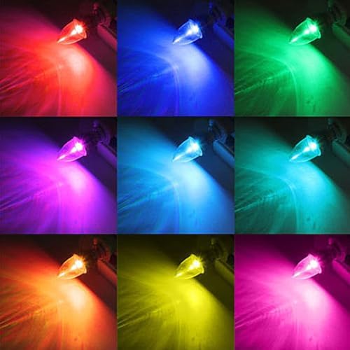 1Pc Candelabra LED Bulb lamp, E14 3W RGB LED Bulb Remote Control Color Changing Candle Light Bulb RGB Stage Disco Party Lamp for Home Bar Party KTV Mood Ambiance Lighting