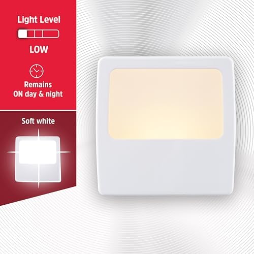 Energizer Night Lights Plug into Wall, 2-Pack, LED Plug in Nightlight
