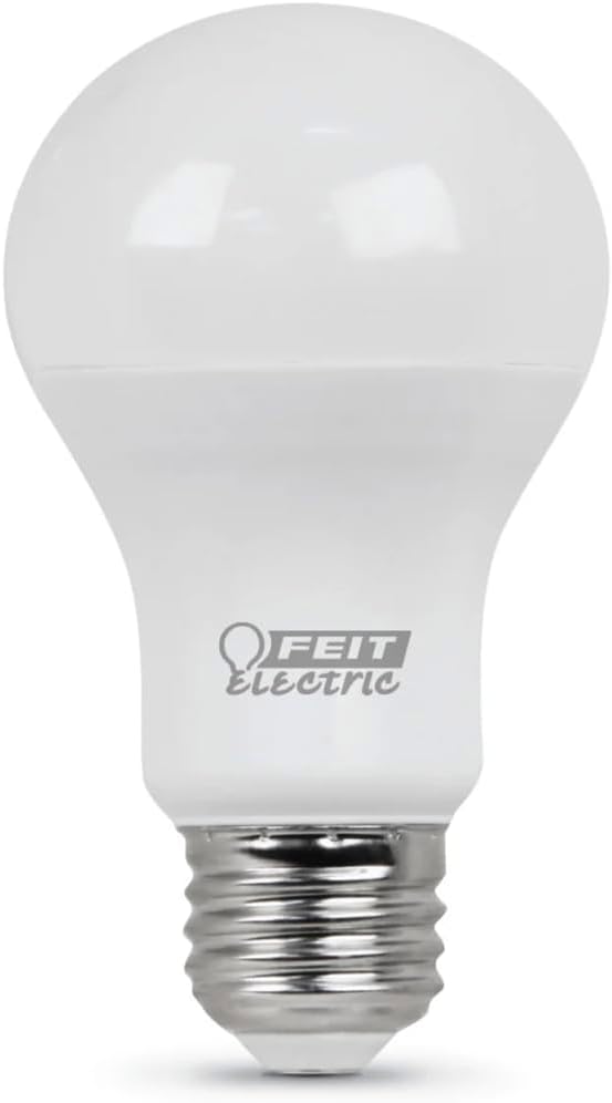 Feit Electric A19 LED Light Bulb, 60W Equivalent, E26 Medium Base, 800 Lumen, 3500K Neutral White Light, Indoor/Outdoor General-Purpose Light Bulbs, 11,000-Hour Lifetime, A800/835/10KLED/10, 10 Pack
