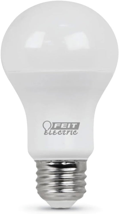 Feit Electric A19 LED Light Bulb, 60W Equivalent, E26 Medium Base, 800 Lumen, 3500K Neutral White Light, Indoor/Outdoor General-Purpose Light Bulbs, 11,000-Hour Lifetime, A800/835/10KLED/10, 10 Pack