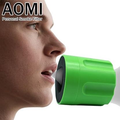 Personal Smoke Air Filter to Trap Odor & Smell, Green Smoke Filter