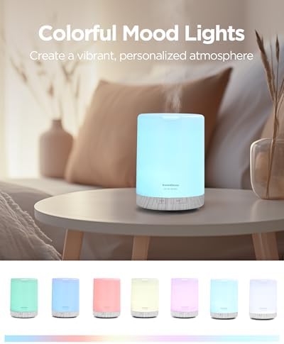 InnoGear 300ml Essential Oil Diffuser for Home Scent Humidifier, White