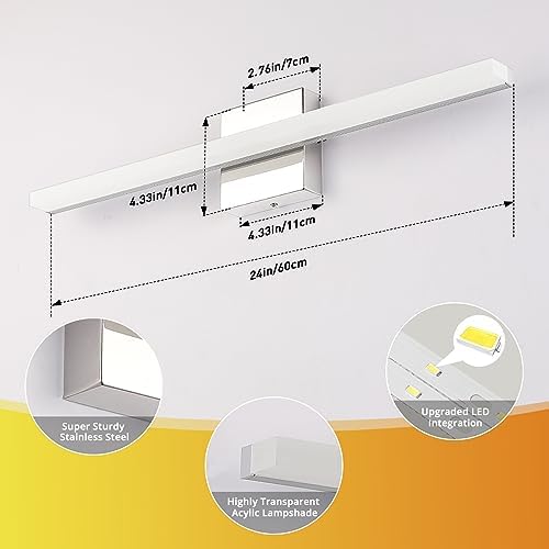 Combuh Lights for Bathroom Vanity Fixtures Above Mirror, Modern Wall Lamp