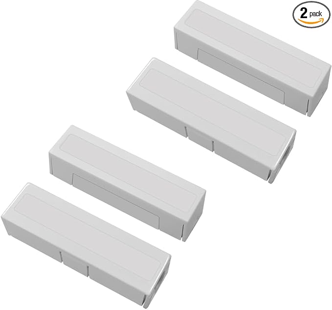 WE 2 Pack Home Alarm Security Magnetic Switch Contacts NC Door Sensor