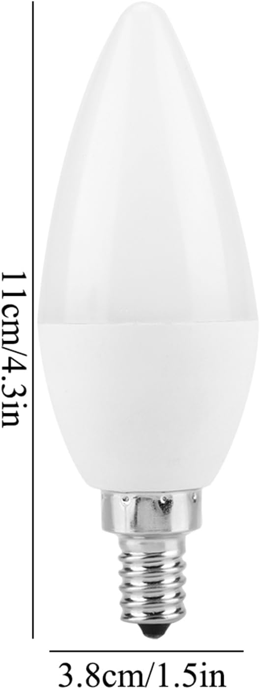 3W LED Candle Light Bulb Lamp, Candle Light Bulbs, 12 Colors 2 Modes Timing with Remote Control Smart Light Bulbs Color Changing, E12 Bulb Remote Control Color Changing