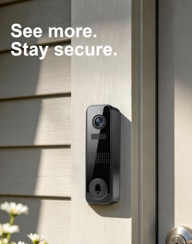 Wireless Doorbell Camera, 2K Video Doorbell, 2.4GHz WiFi