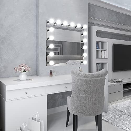 Design House 509653 5-Light Vanity Strip Light Contemporary Dimmable for Bathroom, Bedroom, Makeup Vanity, Polished Chrome