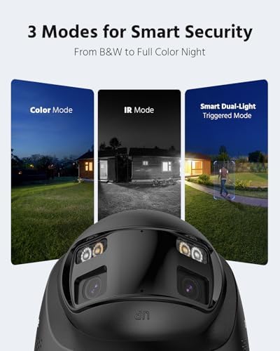 ANNKE 8MP PoE Security Camera Outdoor with Dual-Lens 180° Filed of View
