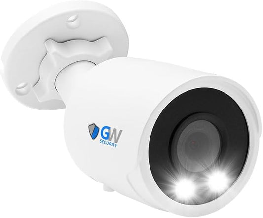 GW Security 4K 8MP Outdoor/Indoor PoE IP Microphone 2.8mm Wide Angle Lens Bullet Security Camera