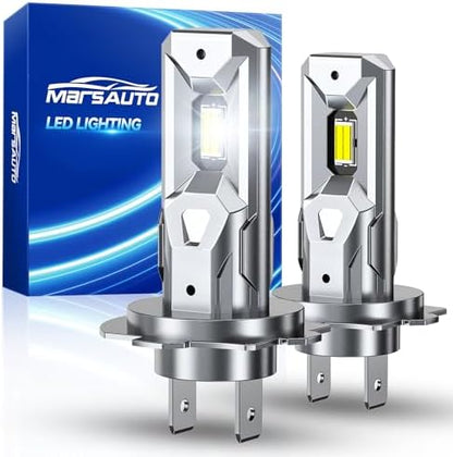 Marsauto - H7 Halogen Headlight Bulb - High-Performance Car Headlight - Halogen Light with No Glare - for Automotive - 2 Bulbs