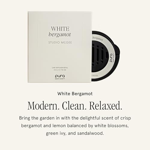 Pura Car Scent Refill, White Bergamot