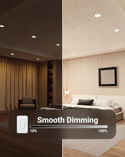 Sunco 12 Pack 6 Inch Slim LED Recessed Ceiling Lights, 5CCT, 14W, Dimmable