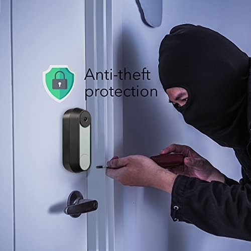 Wasserstein Anti-Theft Mount Compatible with Google Nest Doorbell Battery - No-Drill Installation (Black)