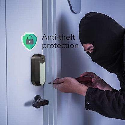 Wasserstein Anti-Theft Mount Compatible with Google Nest Doorbell Battery - No-Drill Installation (Black)