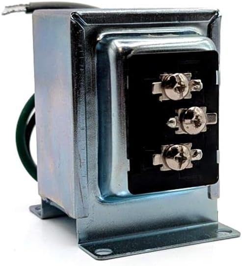 Newhouse Hardware 3040TR Dual-Volt (16V/30VA or 24V/40VA) Wired Doorbell Transformer, UL Listed Class 2, Threaded Hub Mount, Indoor Low-Voltage Power Supply for Smart Doorbells