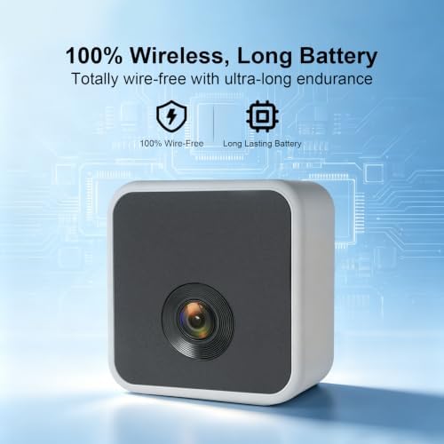 2.5K Wireless Window Camera with 45-Day Battery, 2.4/5G WiFi, 6s Pre-Roll