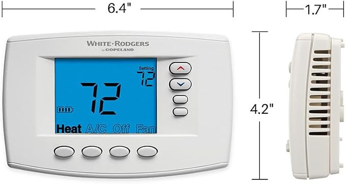 White-Rodgers 90 Series Blue, Programmable Thermostat, 1F95EZ-0671