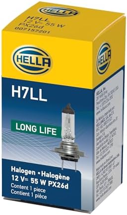 HELLA H7LL Long Life Bulb, 12V, 55W