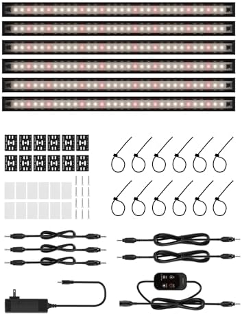 GlOWRIUM T5 Grow Light for Indoor Plants, 3500K Plant Light Strip