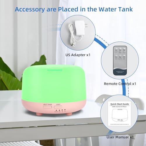 SPLITSKY 300ml Essential Oil Diffuser with Remote and Quiet Operation