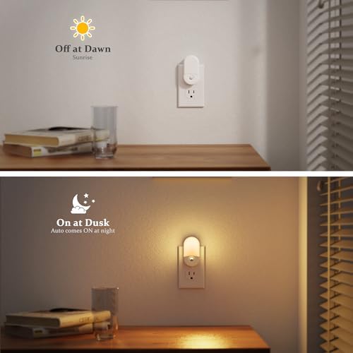 JandCase Motion Sensor Night Light, 2 Pack Motion Night Light Plug in