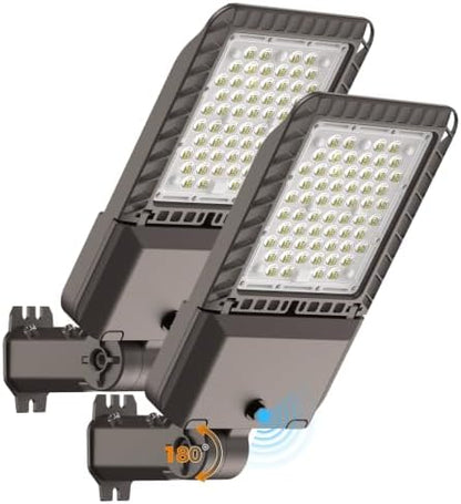 AIKVSXER 180W LED Parking Lot Light 45000LM Outdoor Street Lights 2 Pack