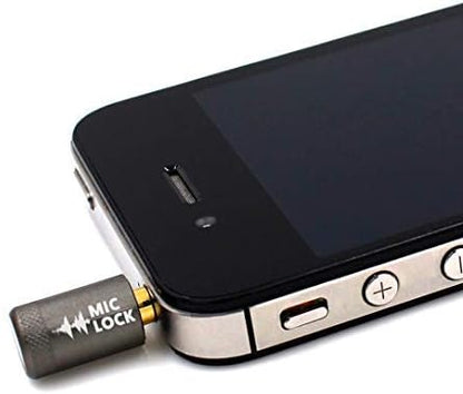 Mic-Lock 3.5mm for Headphone Port - Microphone Audio and Data Security - Privacy Protector for Laptops, Smartphones, Tablets, and Computers (Gray, Single Pack)