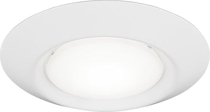 Sea Gull Lighting 14550S-15 Generation Lighting Traverse Lyte Round 6 in. 3000K, Canless Integrated LED Recessed Light, 925 Lumens, 90 CRI, T24 Complaint, Wet Rated in White Finish (1)