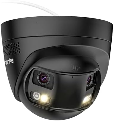 ANNKE 8MP PoE Security Camera Outdoor with Dual-Lens 180° Filed of View