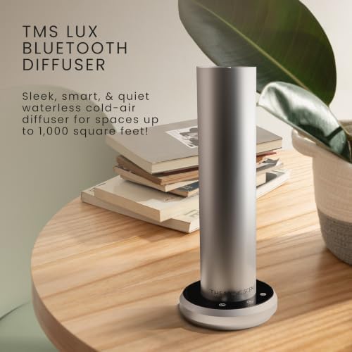 The Magic Scent Bluetooth Diffuser - Smart Ultra-Quiet Cold-Air Waterless Scent Diffuser for Home, Hotel, & Office - Programmable Intensity & Timer - Premium Aroma Oil Included (Silver)