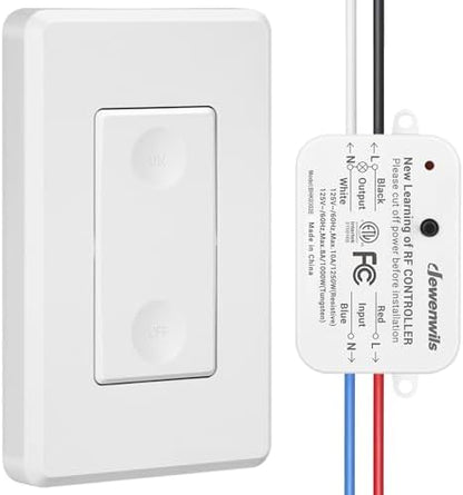 DEWENWILS Wireless Remote Light Switch, Expandable Wireless Wall Switch Kit
