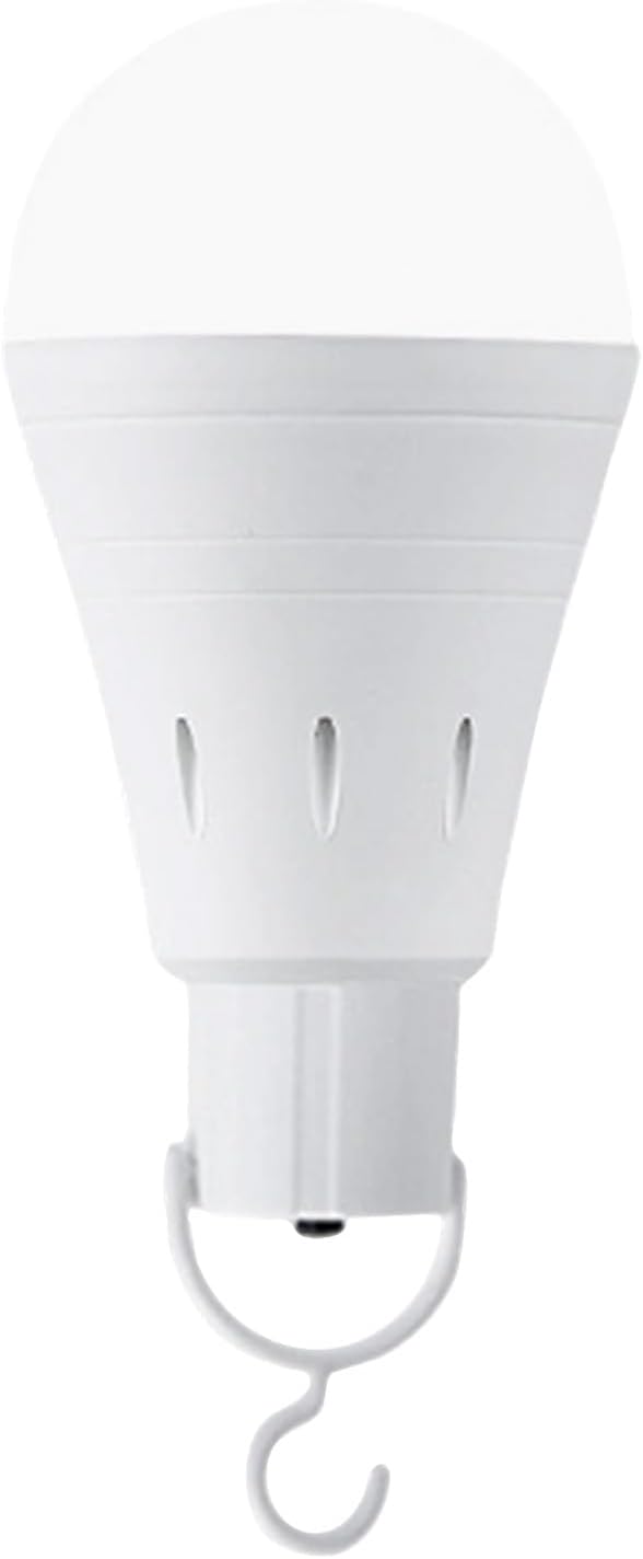 Rechargeable Emergency LED Light Bulb, Wireless Portable Bulb with Hook, Multi-Purpose One-Click Lighting, Water Activated, 7cm x 14cm