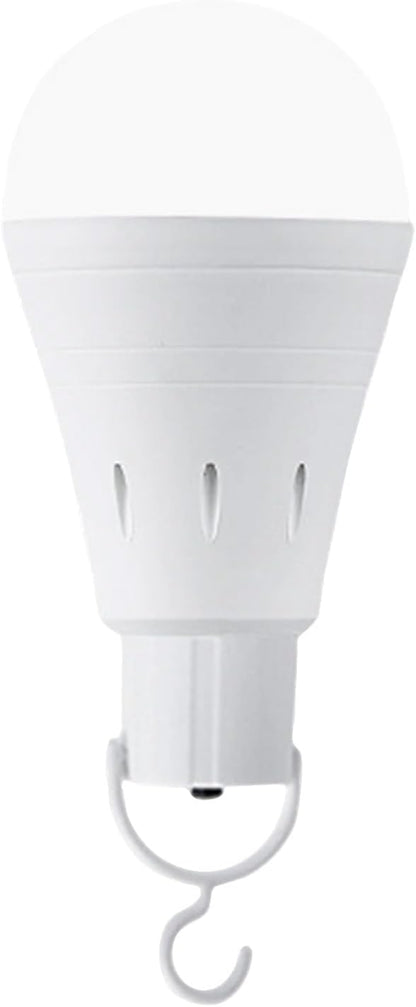 Rechargeable Emergency LED Light Bulb, Wireless Portable Bulb with Hook, Multi-Purpose One-Click Lighting, Water Activated, 7cm x 14cm