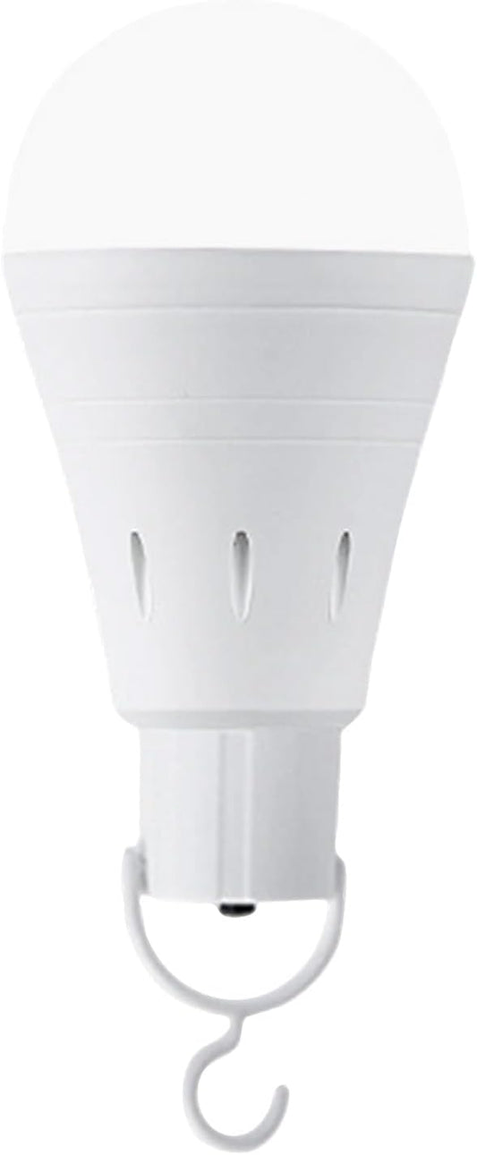 Rechargeable Emergency LED Light Bulb, Wireless Portable Bulb with Hook, Multi-Purpose One-Click Lighting, Water Activated, 7cm x 14cm