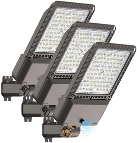 AIKVSXER 240W LED Parking Lot Light 60000LM Outdoor Street Lights 3 Pack