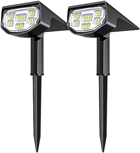 AloftSun Solar Spot Lights Outdoor , Solar Lights Outdoor Waterproof