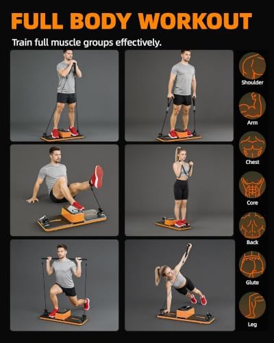 Home Gym Equipment, Smart Digital Cable Machine with Adjustable Resistance, Portable Strength Training System for Full Body Workout, Home, Apartment & Garage