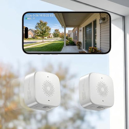 SOIADV Window Camera Wireless 2Pack, No-Drill Install,2.4GHz & 5GHz WiFi