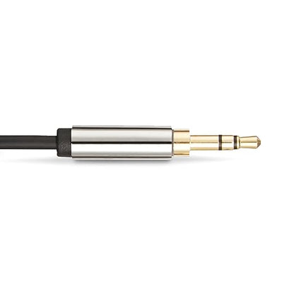 Amazon Basics 3.5mm Stereo Audio Auxiliary Cable for Speakers, Car Stereo, Tablets and Smartphones with Gold-Plated Plugs, 8 Foot, Black