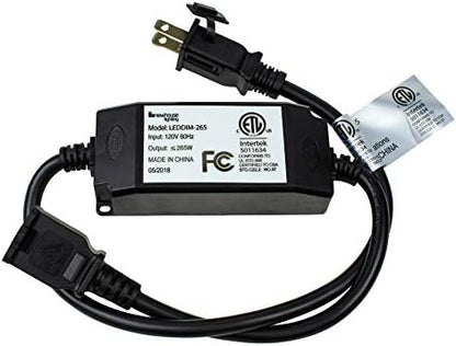 Newhouse Lighting RS-NA-265W Wireless Outdoor LED String Light Dimmer Control Outlet | 265 Max Watts | 100ft Remote Range | ETL Listed, Black