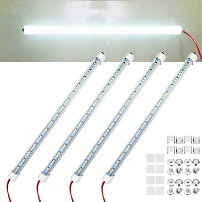 Rifachua 12V LED Interior Light Bar DC 12 Volt led Strip Lights 14" 2P