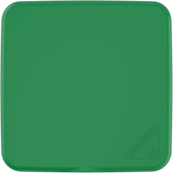 Rev-A-Shelf 27 Qt Under Sink Garbage Can Lid for Base Kitchen and Bathroom Cabinet, Replacement Plastic Trash Bin Lid Only, Green, RV-1024-LID-G-1-40